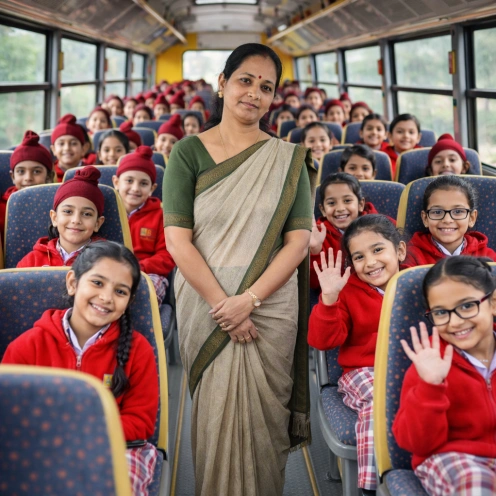 ​Female Attendants in every Buss