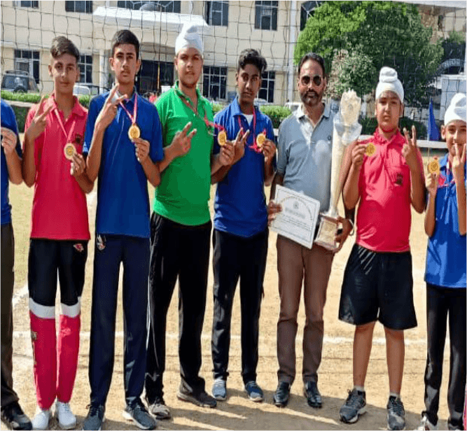 BIPS Volleyball Team with Gold Medal