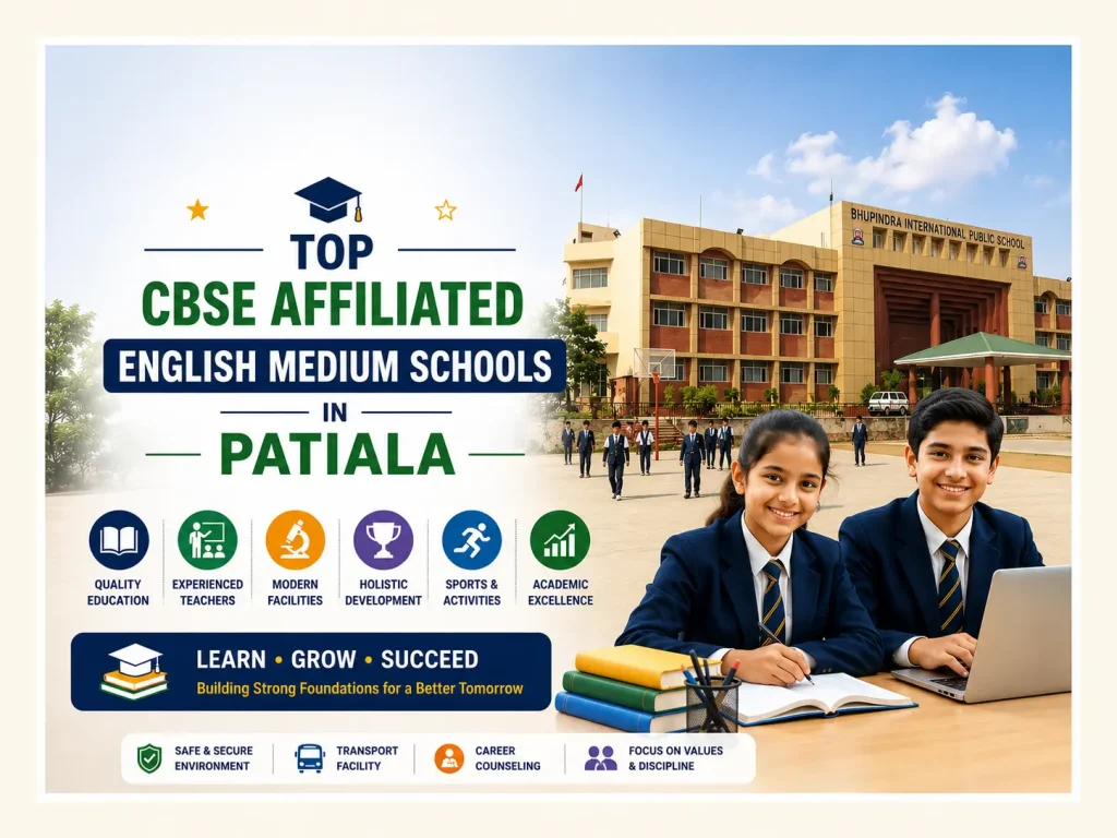 Top CBSE Affiliated English Medium Schools in Patiala 