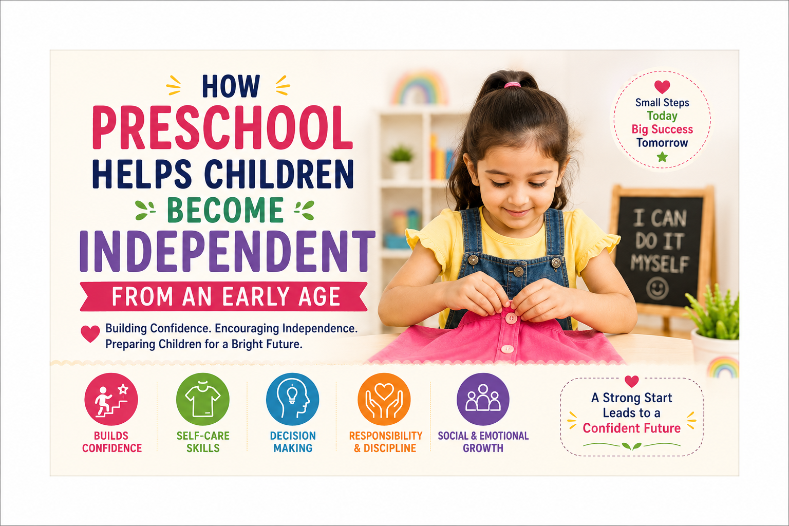 Building independence through preschool learning