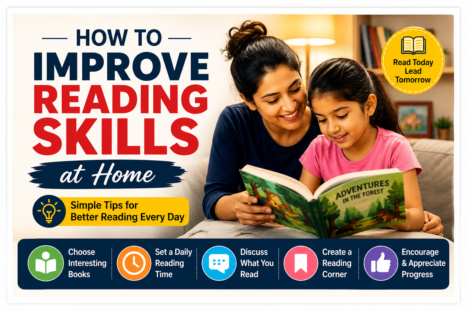How to improve reading skills at home