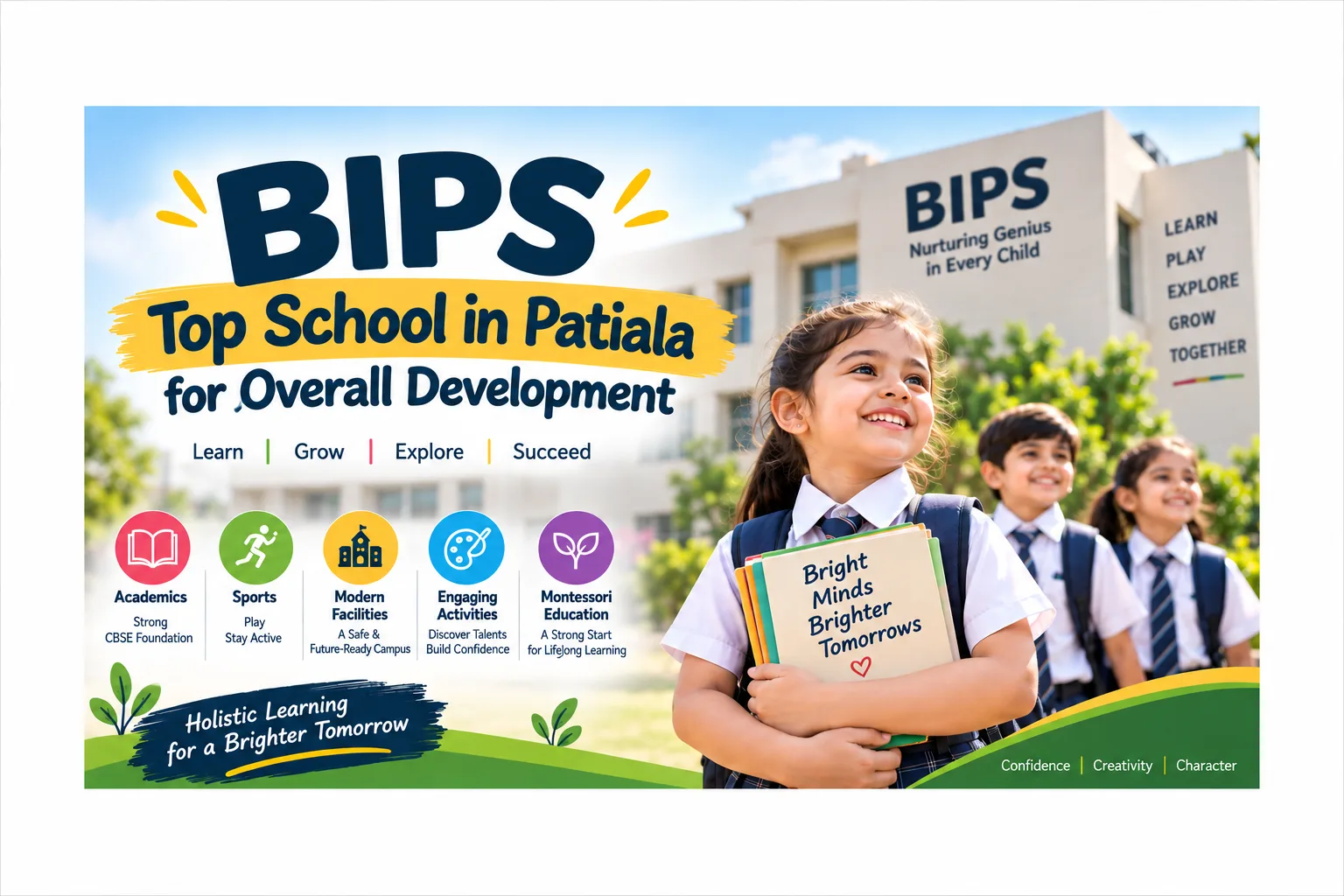 BIPS Bright Minds School Banner